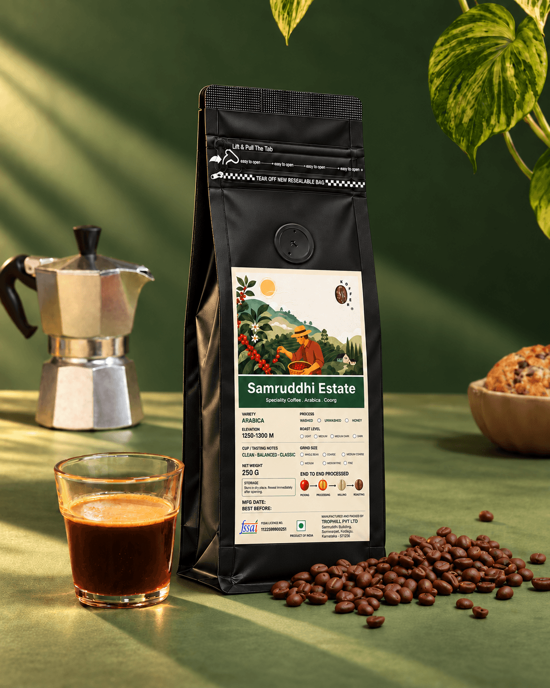 Samruddhi Estate Arabica Roasted Coffee Beans view 4