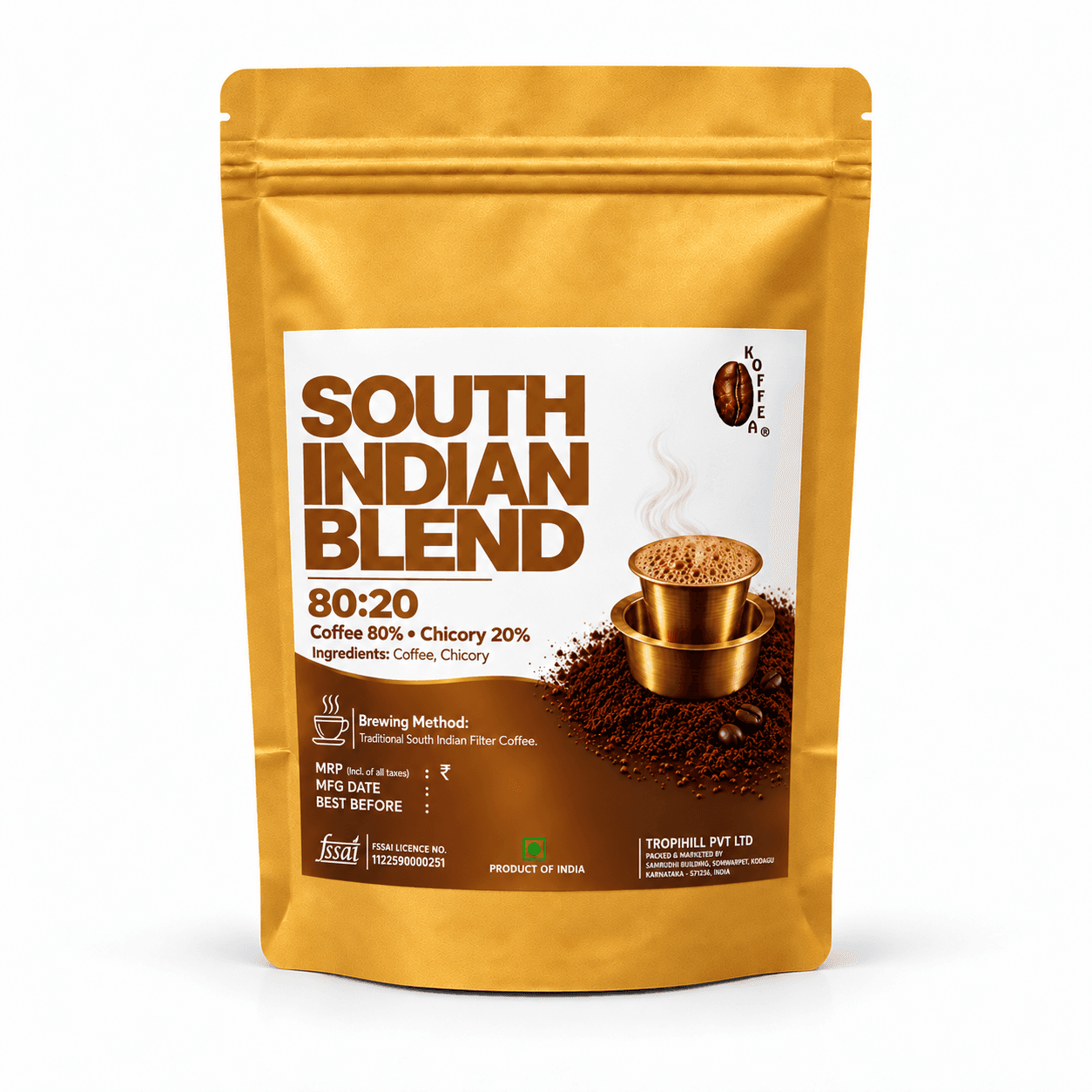 South Indian Blend Filter Coffee | coffee 80% Chicory 20% view 1