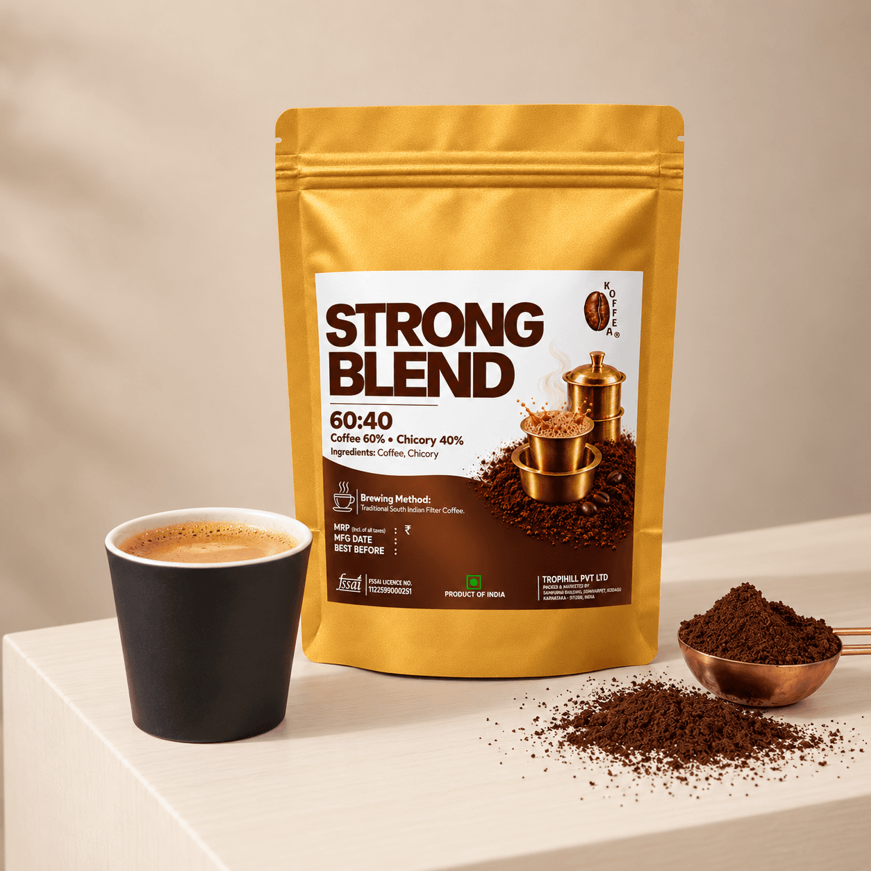 Strong Blend Filter Coffee from Coorg view 4