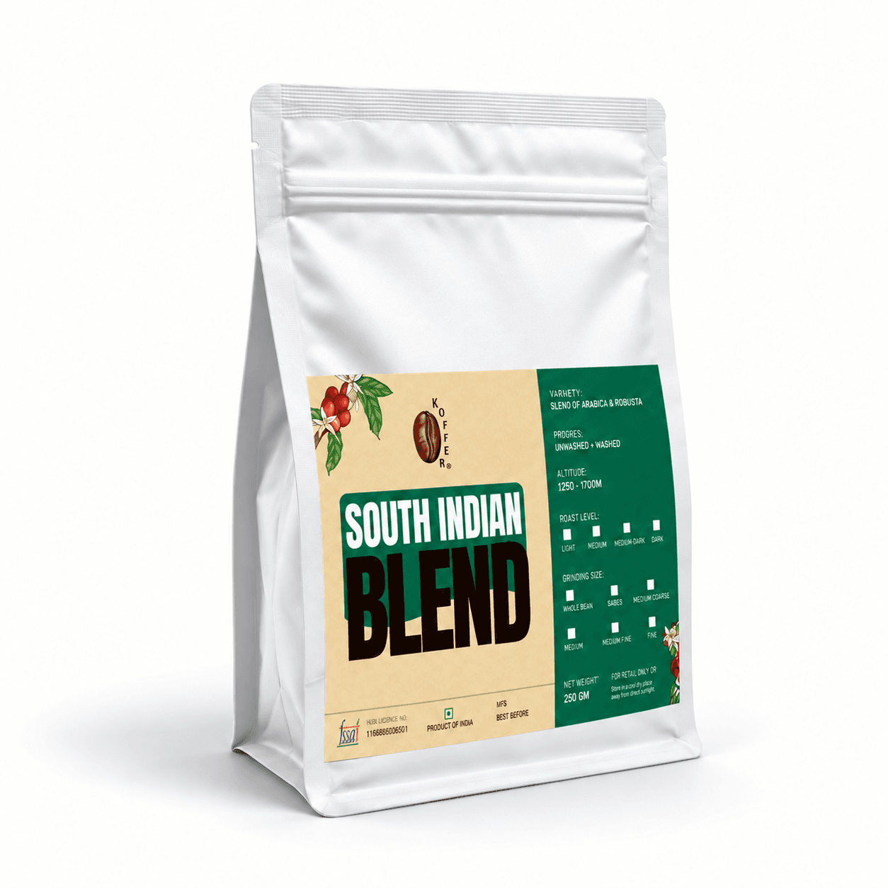 South Indian Blend Roasted Coffee Bean | Single Estate Beans view 1