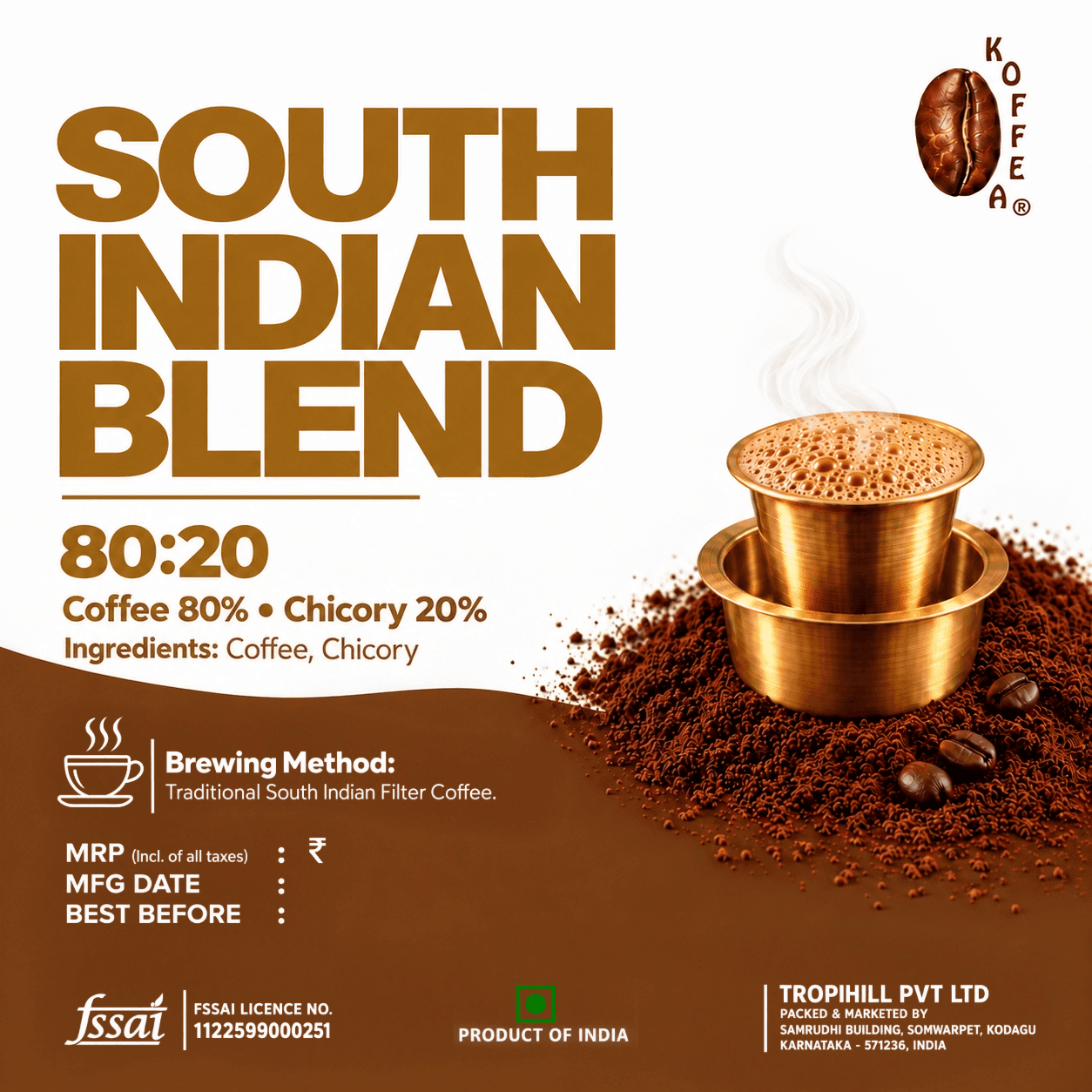 South Indian Blend Filter Coffee | coffee 80% Chicory 20% view 2